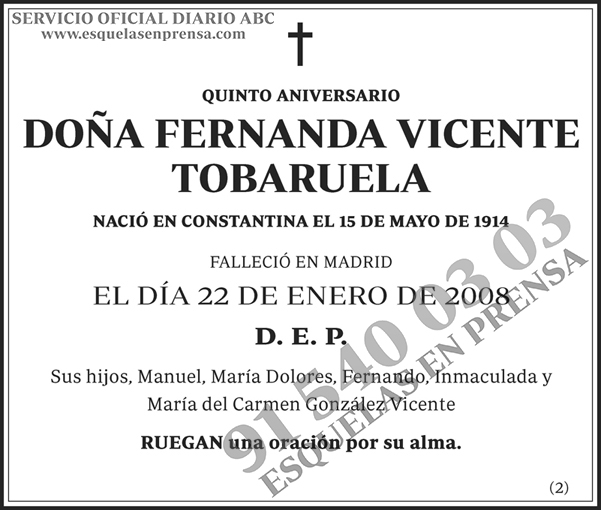 Fernanda Vicente Tobaruela